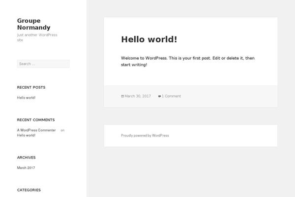 WordPress website example screenshot