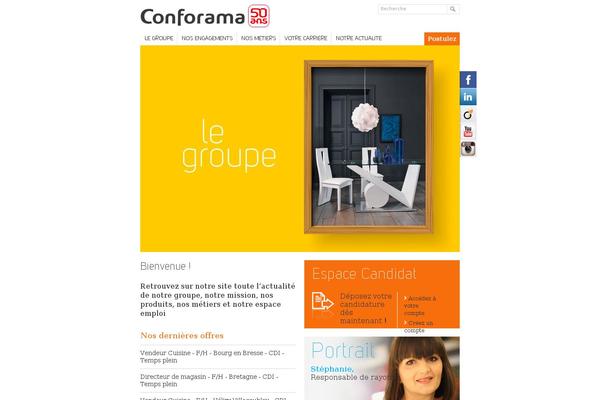 groupeconforama.fr site used Groupeconforama