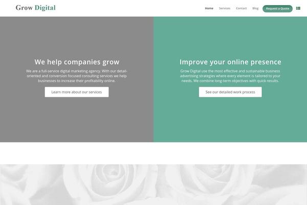 Enfold theme site design template sample