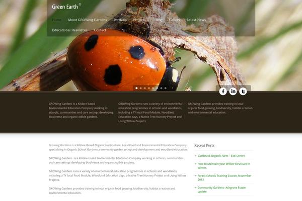 Green Earth v1.6 theme site design template sample