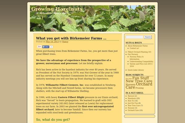 growinghazelnuts.com site used Weaver