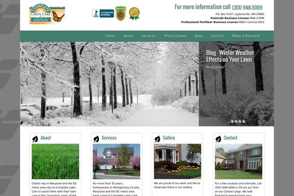 Lawncare theme site design template sample