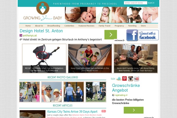 growingyourbaby.com site used Voice
