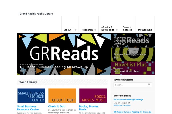 grpl.org site used Bibliocommons