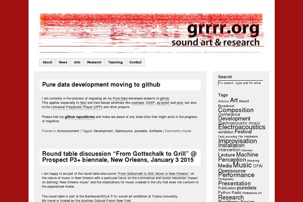 WordPress website example screenshot