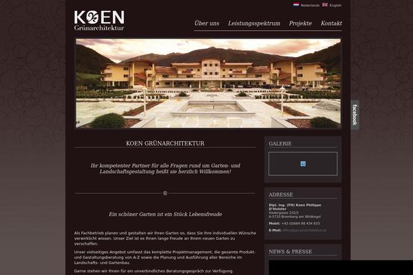 gruenarchitektur.at site used Koen
