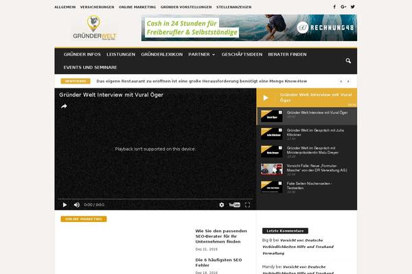Newsmag Child website example screenshot