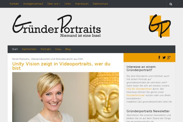 Hueman theme site design template sample