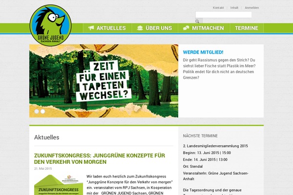 tapetenwechsel theme websites examples