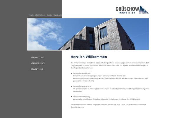grueschow-immobilien.de site used Gruesschow