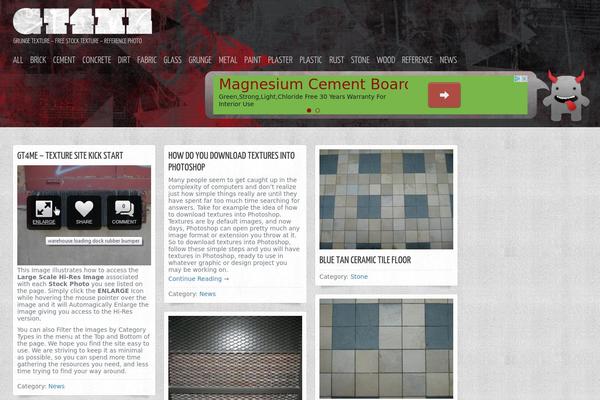 Shaken Grid Premium theme site design template sample