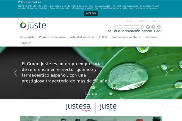 Site using Asesor de Cookies para normativa española plugin