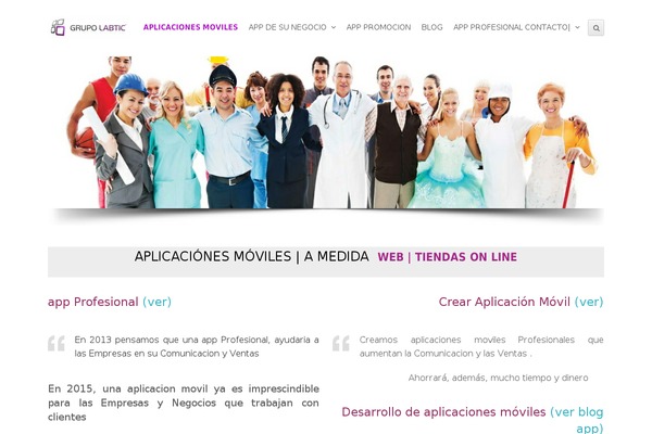 Total theme site design template sample