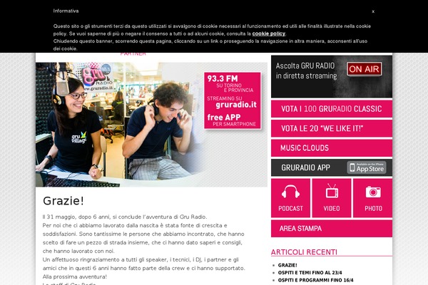 WordPress website example screenshot