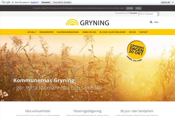 gryning.se site used Gryning