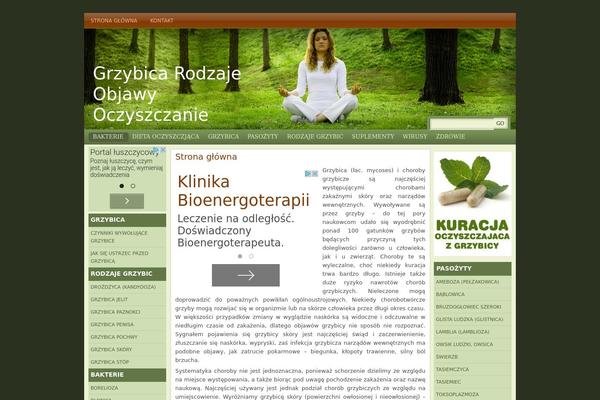 Natural Health theme site design template sample