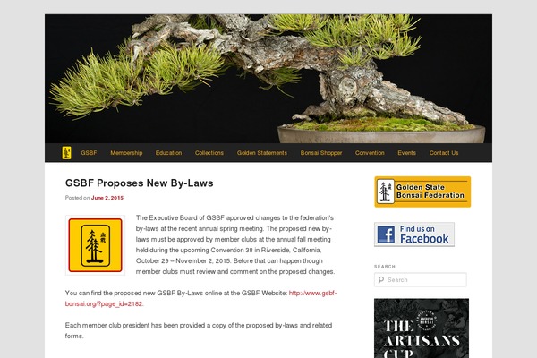 gsbf-bonsai.org site used Twentyeleven_dm