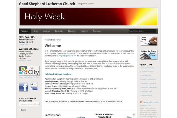 Site using Church Pack plugin