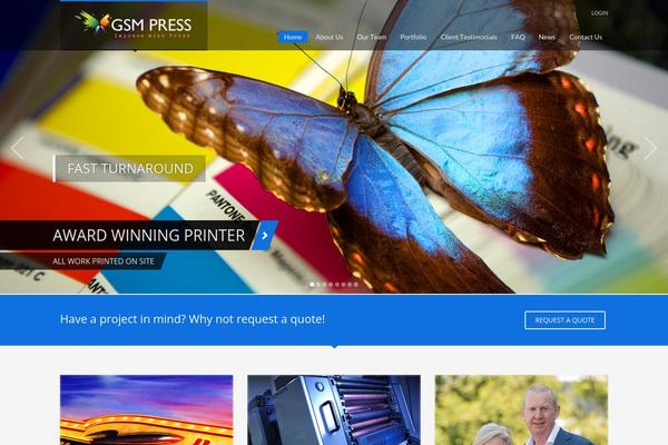 WordPress website example screenshot