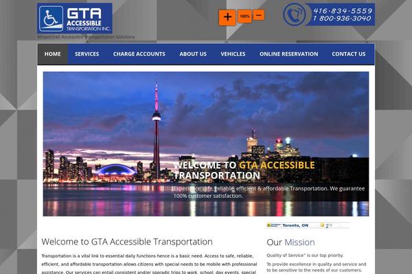 Gta theme site design template sample