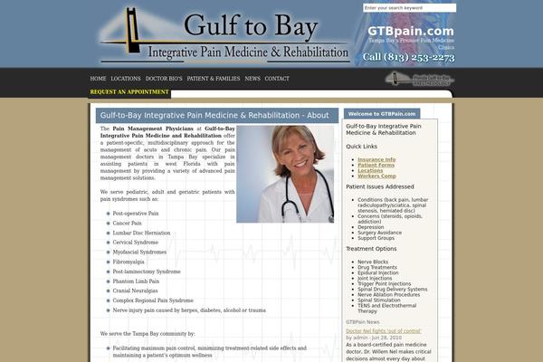 gtbpain.com site used Webbutveckling