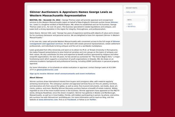 WordPress website example screenshot