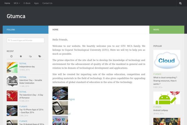WordPress website example screenshot