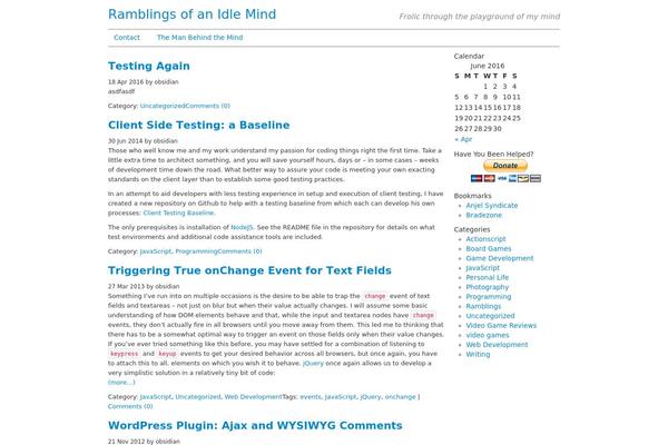 WordPress website example screenshot