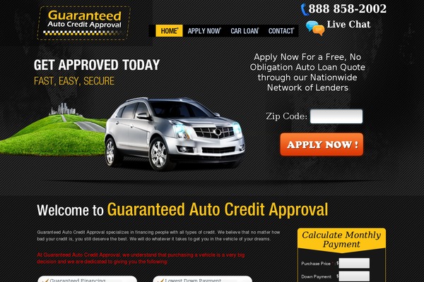 guaranteedautocreditapproval.com site used Guaranteedauto-2018