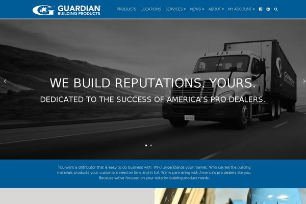 Guardian theme site design template sample