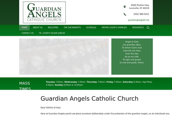 Guardian theme site design template sample