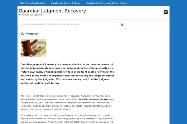 guardianjudgmentrecovery.com site used Premium-wp-blog