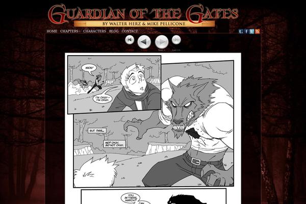 guardianofthegates.com site used Comicpress Foreboding
