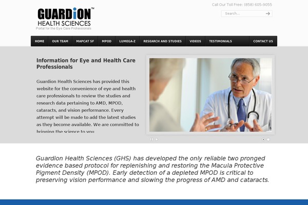 WordPress website example screenshot