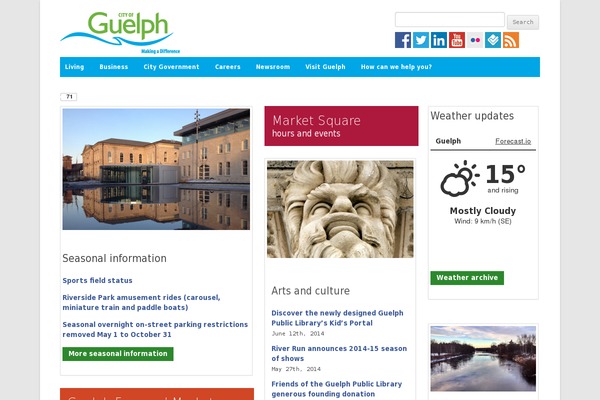 guelph.ca site used Twentytwelve-cityofguelph