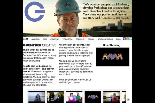 guenthercreative.com site used Guenther