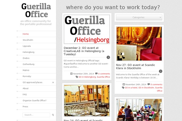 guerillaoffice.com site used Endless