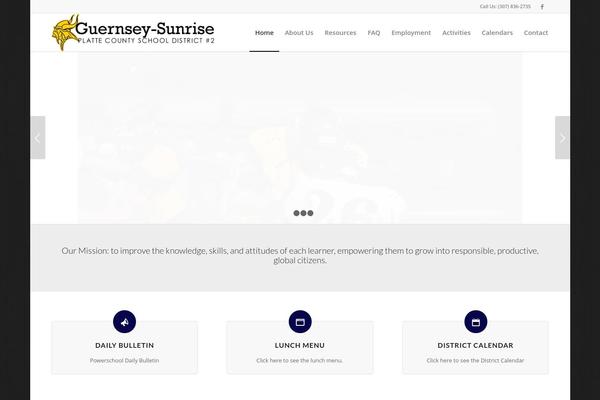 Enfold theme site design template sample