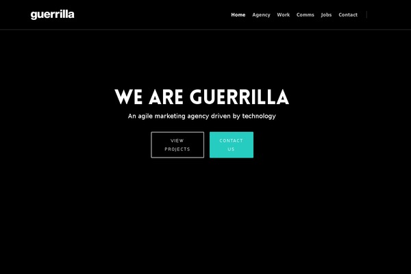 guerrilla theme websites examples