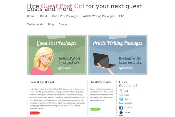 Site using Genesis Social Profiles Menu plugin