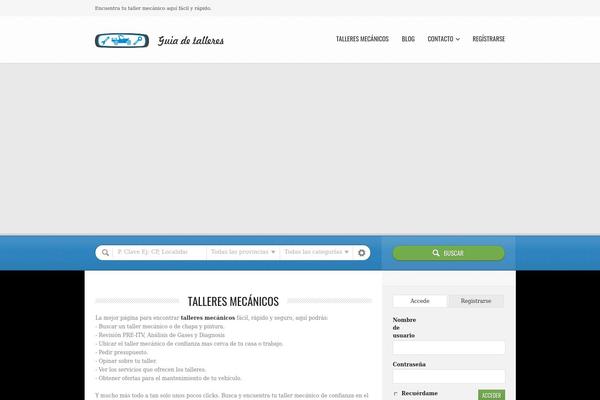 Directory theme site design template sample