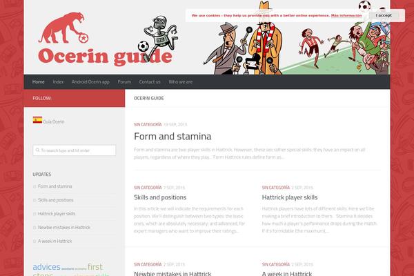 Hueman theme site design template sample