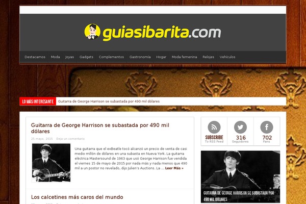 guiasibarita.com site used Sahifa theme