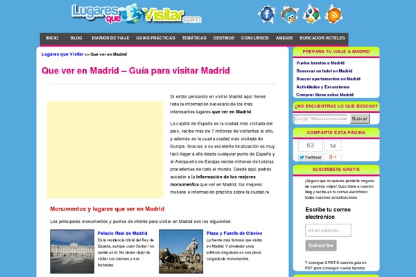 guiavisitmadrid.com site used Lugaresquevisitar