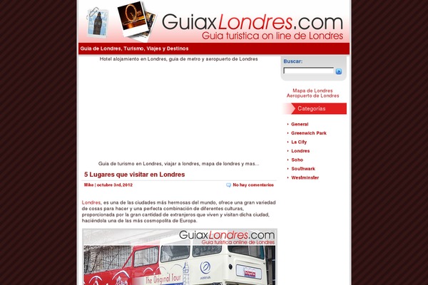 guiaxlondres.com site used Propio