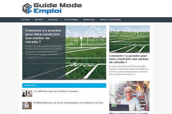 Masonry Grid theme site design template sample