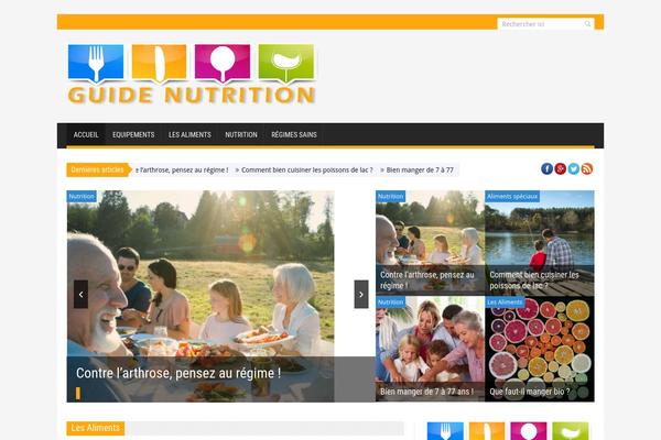SaladMag theme site design template sample