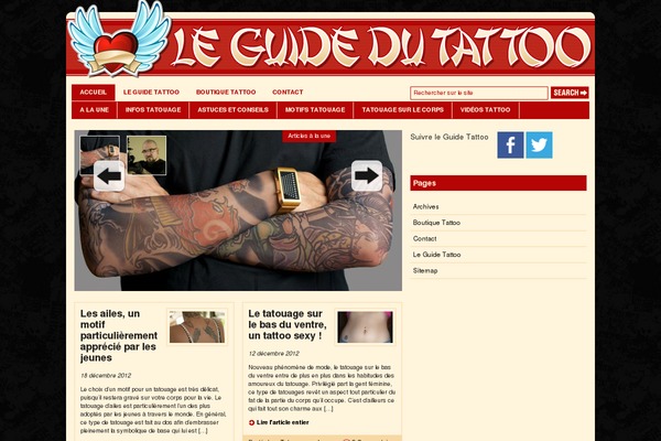 guide-tattoo.fr site used Gazette