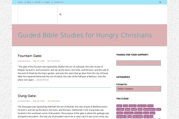 guidedbiblestudies.com site used Clean-design-blog-pro