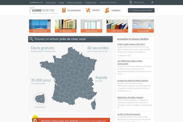 guidefenetre WordPress theme, websites list used guidefenetre theme guidefenetre theme websites examples